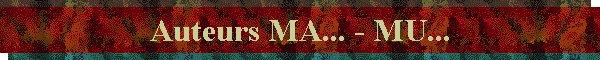 Auteurs MA... - MU...