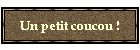 Un petit coucou !